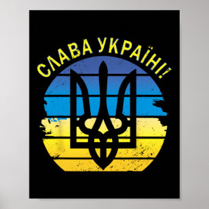 Ukraine Slava Ukraini T-Shirt Zelensky Ruhm der Uk Poster