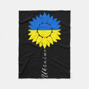 Ukraine Sonnenblume Ukrainische Flagge Ich stehe m Fleecedecke