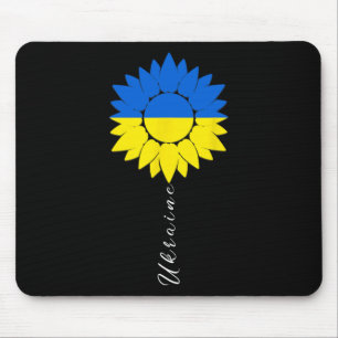 Ukraine Sonnenblume Ukrainische Flagge Ich stehe m Mousepad