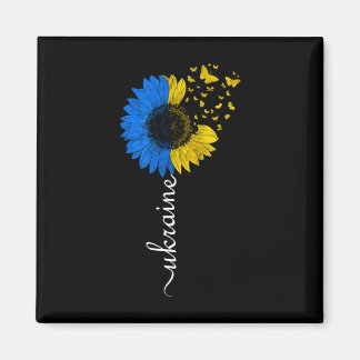 Ukraine-Sonnenblumen-Flagge Vintage Ukrainische Fl Magnet