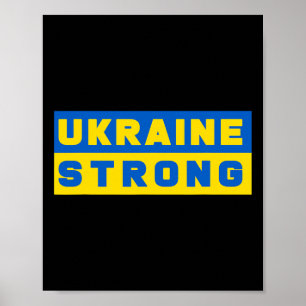 Ukraine Stark Unterstützung Ukraine Poster