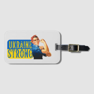 Ukraine Starke Rosie die Nieterin Gepäckanhänger