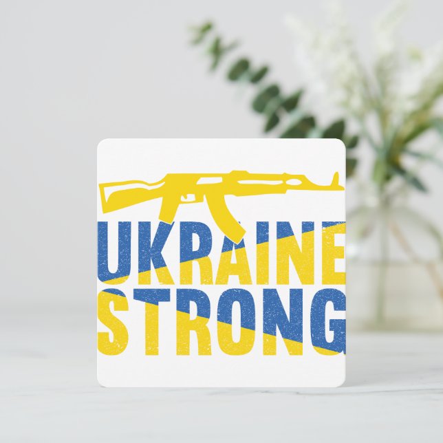 Ukraine: Starke Unterstützung für die Ukraine (Stehend Vorderseite)