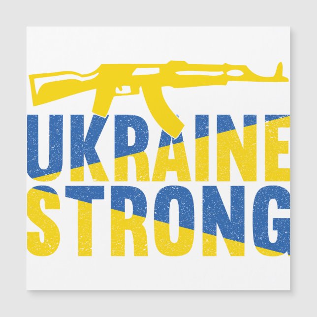 Ukraine: Starke Unterstützung für die Ukraine Magnetkarte (Vorderseite)
