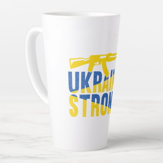Ukraine: Starke Unterstützung für die Ukraine Milchtasse (Linke Ecke)