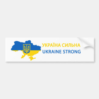 Ukraine Starke Unterstützung für ukrainische Lände Autoaufkleber