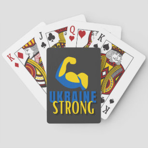 Ukraine Starker Muskel Flex Spielkarten