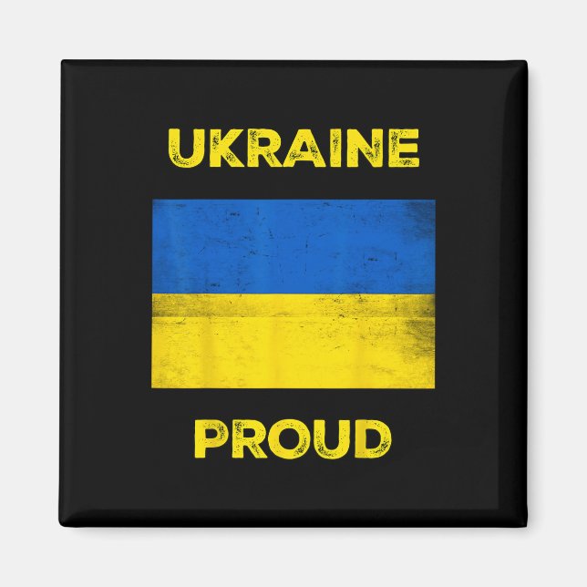 Ukraine Stolz  Magnet (Vorne)