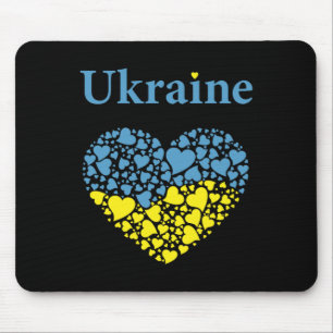 Ukraine Stolz Ukrainisches Herz Flagge Ehre der Uk Mousepad