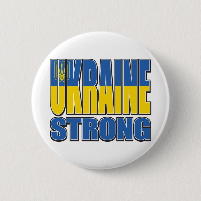 Ukraine-Strong Button (Vorderseite)