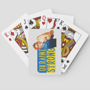 Ukraine Strong Rosie the Riveter Spielkarten