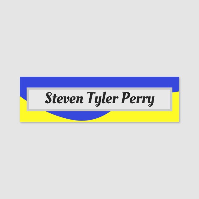 Ukraine Style Classic Name Tag  Namensschild (Vorderseite)