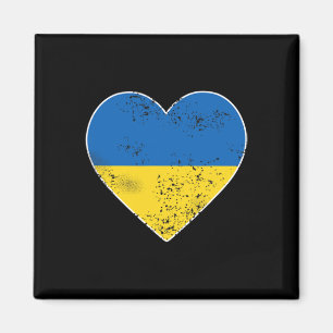 Ukraine T-Shirt für Männer Frauen Herz Ukraine-Fla Magnet