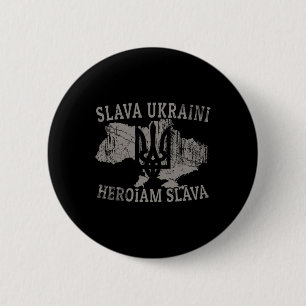 Ukraine T-Shirt Ukrainisch Zelensky Tryzub Militär Button