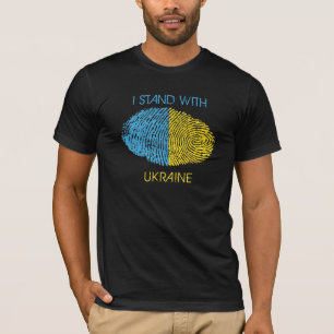 Ukraine T - Shirt Ukrainische Roots Nationalität 