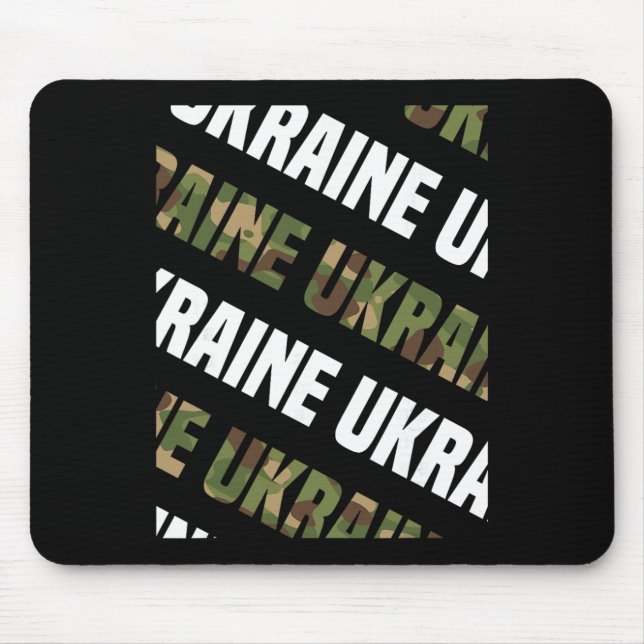 Ukraine-Tarnmuster Grün-Tarnung  Mousepad (Vorne)