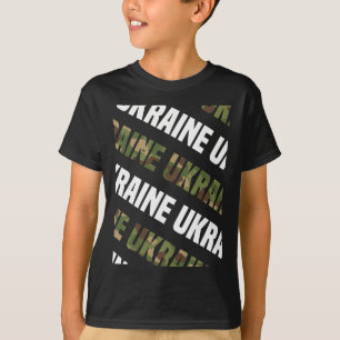 Ukraine-Tarnmuster Grün-Tarnung  T-Shirt