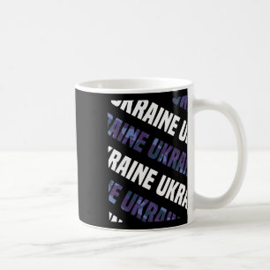 Ukraine-Tarnmuster lila Tarnung  Kaffeetasse
