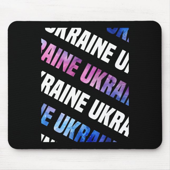 Ukraine-Tarnmuster-Wasserfarbe-Tarnung  Mousepad (Vorne)