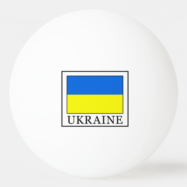 Ukraine Tischtennisball (Vorderseite)