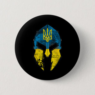 Ukraine Trikot Sparta Helm Ukraine Wappen Flagge M Button