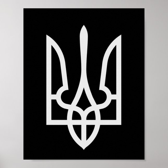 Ukraine Tryzub Poster (Vorne)