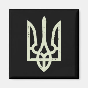 Ukraine Tryzub Symbol Tasche Ukraine Dreizack Männ Magnet