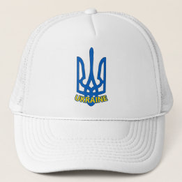 Ukraine Tryzub Trident Hat Truckerkappe