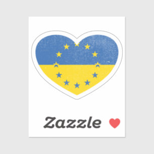 Ukraine - Ukraine - Europa - Liebe des Herzens Aufkleber