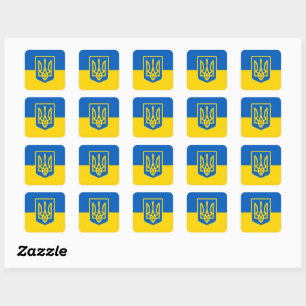 Ukraine, Ukraine Quadratischer Aufkleber