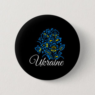Ukraine Ukrainer Ukrainisch Kiew Trysub Flagge 12 Button