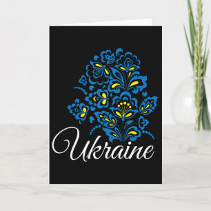 Ukraine Ukrainer Ukrainisch Kiew Trysub Flagge 12  Karte