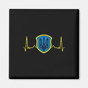 Ukraine Ukrainer Ukrainisch Kiew Trysub Flagge 13  Magnet