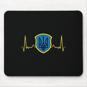 Ukraine Ukrainer Ukrainisch Kiew Trysub Flagge 13 Mousepad