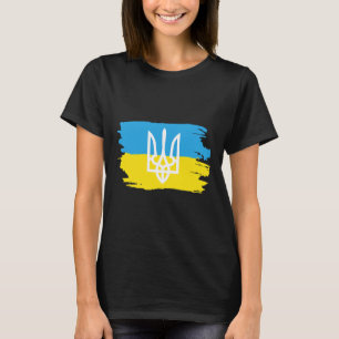 Ukraine Ukrainer Ukrainisch Kiew Trysub Flagge 3 T-Shirt