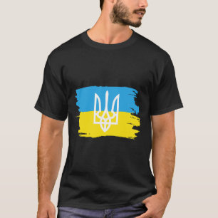 Ukraine Ukrainer Ukrainisch Kiew Trysub Flagge 3 T-Shirt