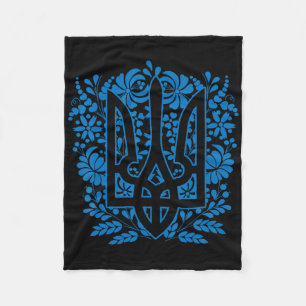 Ukraine Ukrainisch Kiew Trysub Flagge 14 Fleecedecke