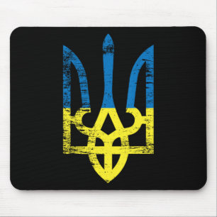 Ukraine Ukrainisch Kiew Trysub Flagge 15 Mousepad