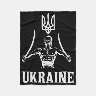 Ukraine Ukrainisch Kiew Trysub Flagge 8 Fleecedecke