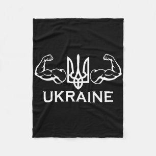 Ukraine Ukrainisch Ukrainisch Kiew Trysub Flagge  Fleecedecke