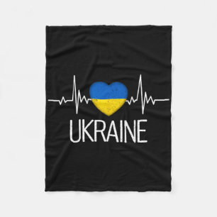 Ukraine Ukrainische Flagge Zelensky Tryzub Militär Fleecedecke
