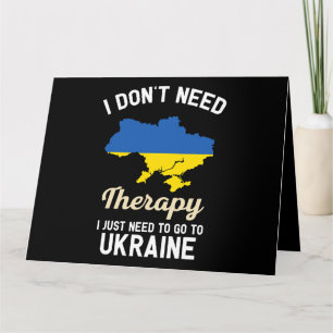Ukraine Ukrainische Flaggenkarte Reisegeschenke Karte