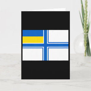 Ukraine Ukrainische Ukraine-Flagge Nabel-Marinefla Karte