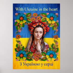 Ukraine, ukrainische, ukrainische Flagge, ukrainis Poster
