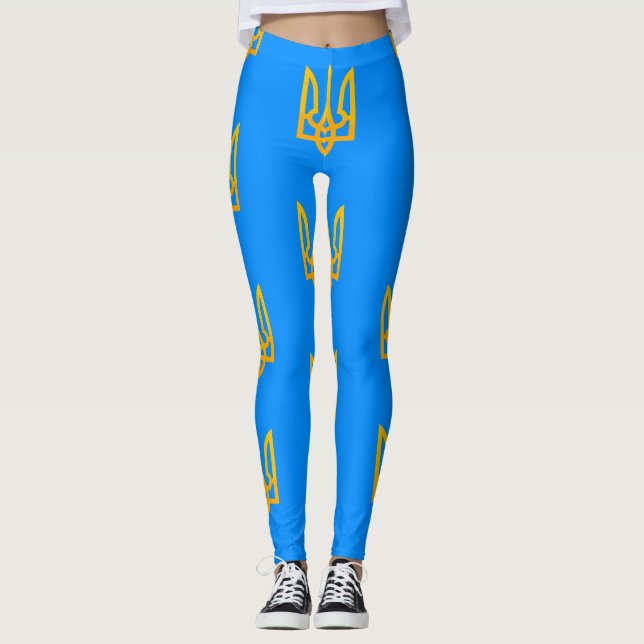 Ukraine Ukrainischer Volodymyr der großen Tryzub-F Leggings (Vorderseite)