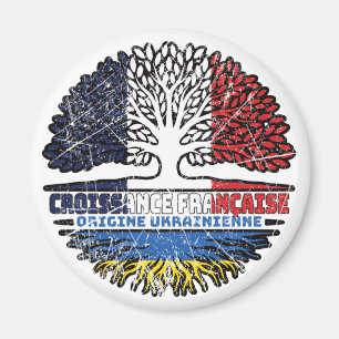Ukraine Ukrainisches Französisch-Frankreich Treots Magnet