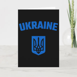 Ukraine. Ukrajina Trzub. Ukrainischer Dreizack. Bl Karte