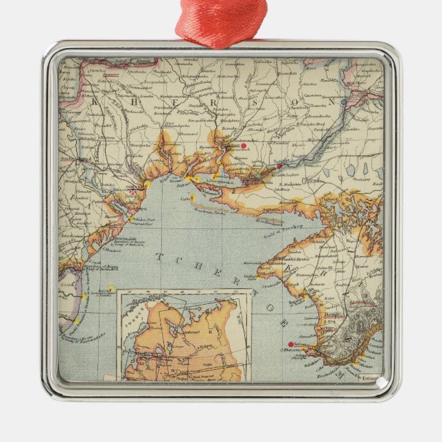 Ukraine und Moldau Ornament Aus Metall (Vorne)