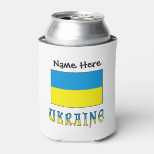 Ukraine und Ukrainische Flagge Personalisiert Dosenkühler