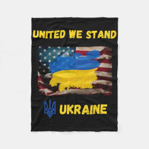 Ukraine United We Do Stand Amerikanische Freundsch Fleecedecke